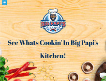 Tablet Screenshot of bigpapiskitchen.com